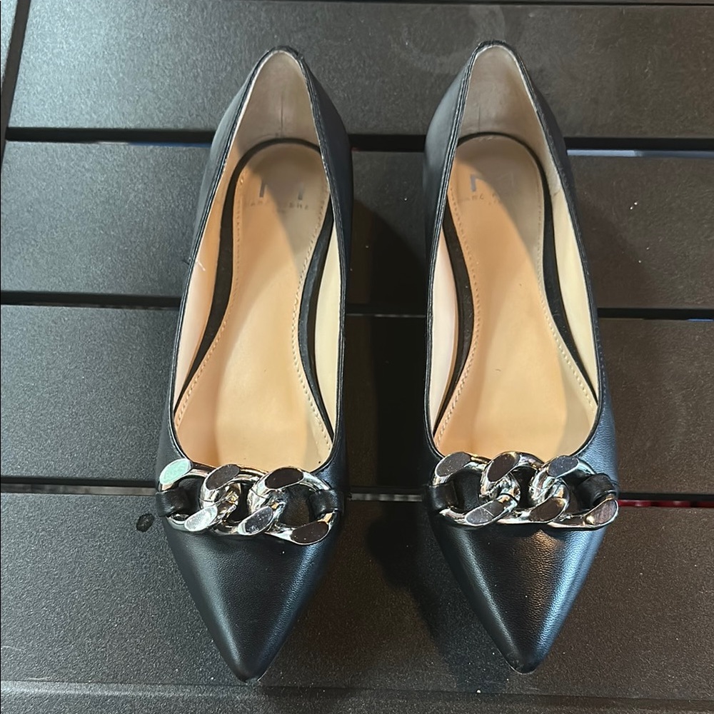 Elegant Black Leather Women's Shoes